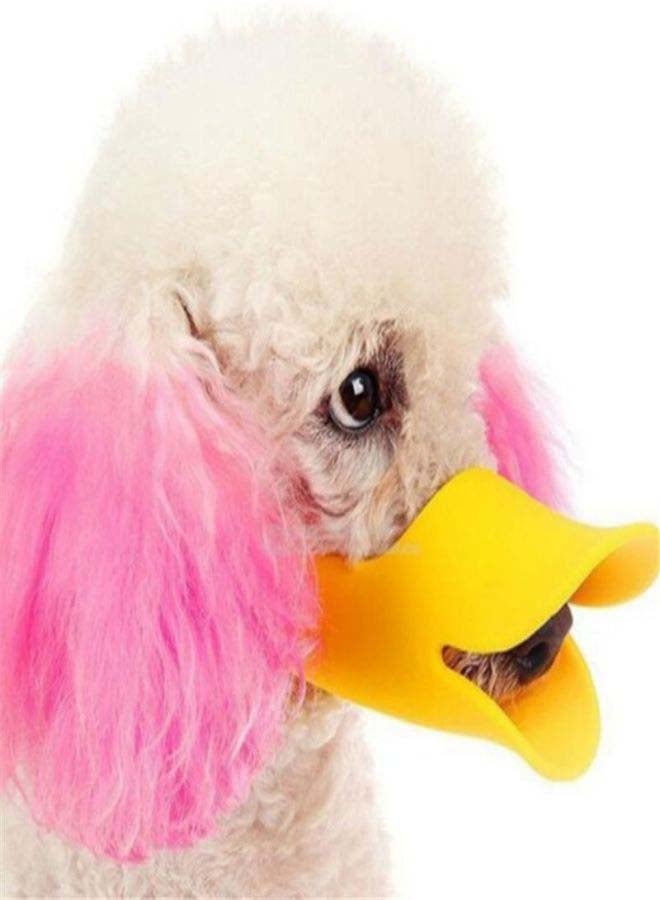 قناع على شكل فم البطة للحماية من عضاضات الحيوانات أصفر/رمادي M - Image 3