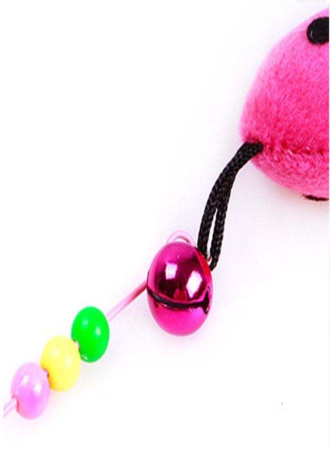 Interactive Mouse Bells With Wire Tease Stick Toy Multicolour - Image 3