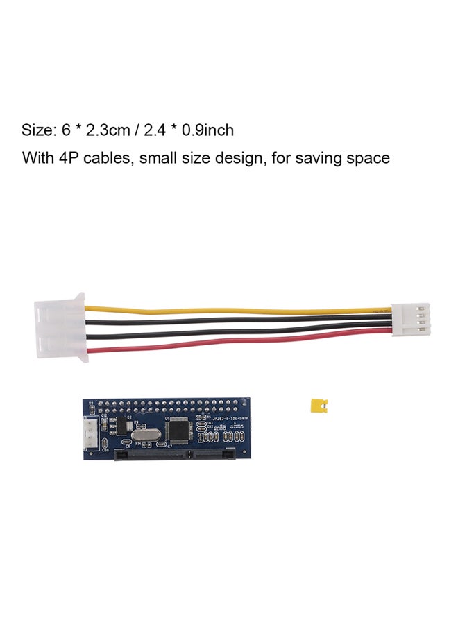 Generic - IDE To SATA Drive Adapter Converter Card Multicolour - Image 1
