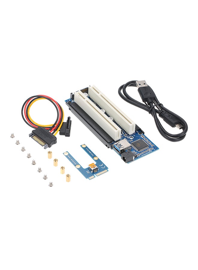 Generic - Mini PCI-E To PCI Adapter Card mPCI-E To PCI Riser Adapter Multicolour - Image 1