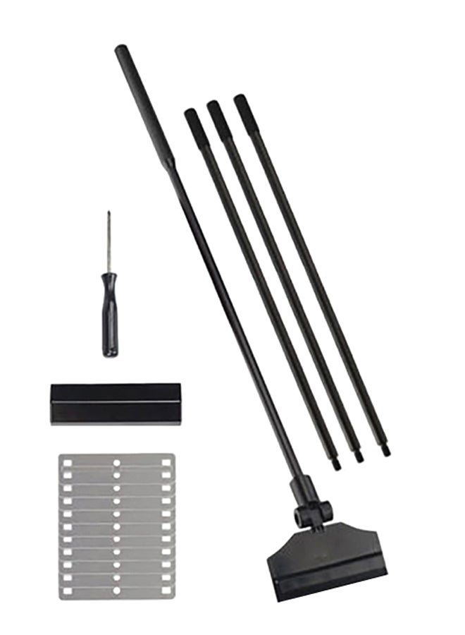 3-In-1 Multi-Function Aquarium Fish Tank Cleaning Tool Kit Black/Grey 110cm - Image 1