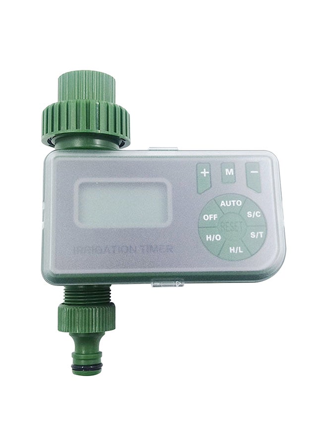 Generic Electronic Programmable Automatic Watering Timer Controller With LCD Display Green/Grey  - Image 1