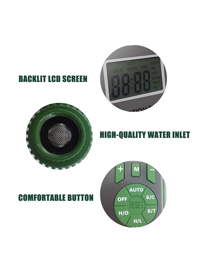 Generic Electronic Programmable Automatic Watering Timer Controller With LCD Display Green/Grey  - Image 4