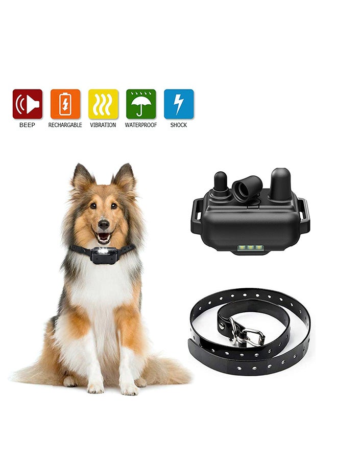 Waterproof Rechargeable Dog Training Collar Black - Image 2