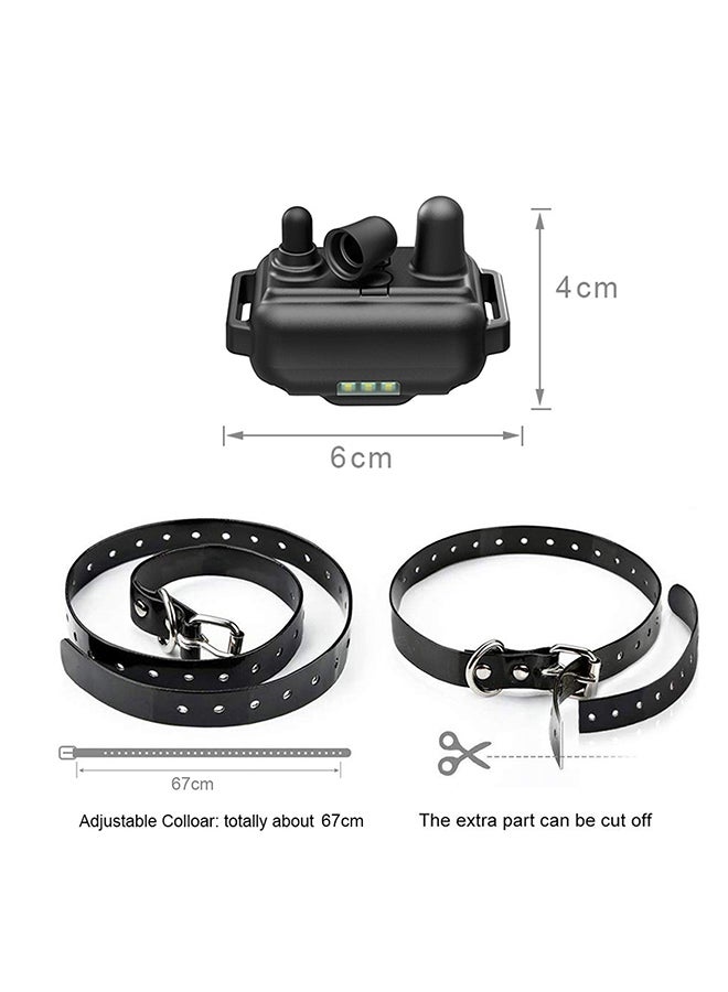 Waterproof Rechargeable Dog Training Collar Black - Image 3