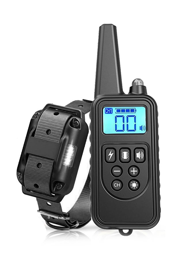 Waterproof Rechargeable Dog Training Collar With Remote Black - Image 2