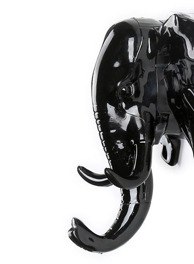 Deer Elephant Head Shape Wall Hanger Hook Black 11 x 11.5cm - Image 2