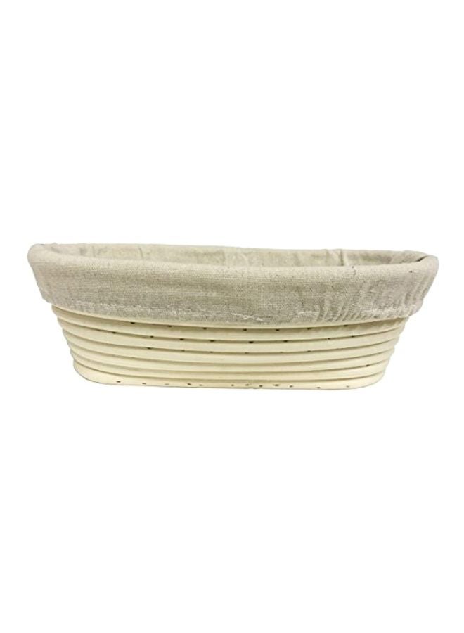 eoocvt Rattan Bread Serving Basket Beige 9.8x5.9x3.1inch  - Image 1