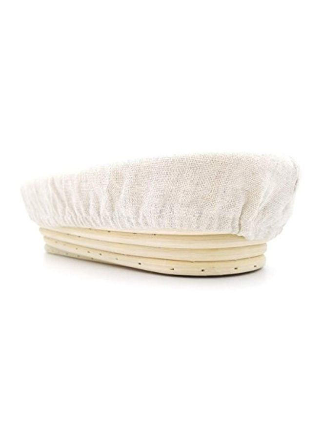 eoocvt Rattan Bread Serving Basket Beige 9.8x5.9x3.1inch  - Image 3