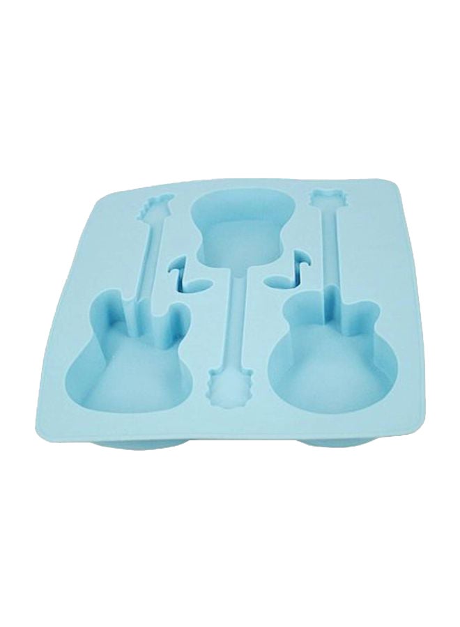 HDE Guitar Shaped Chocolate Mold blue 9.5x7.6x1.2inch - Image 1