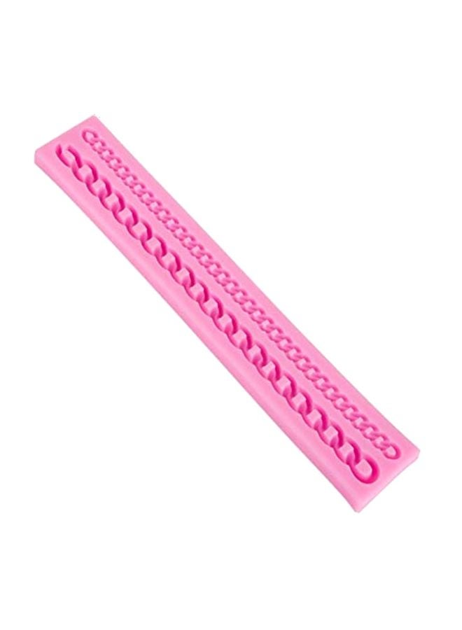 PalkSky Silicone Fondant Chain Mould Pink 10.4x1.9x0.4inch  - Image 1