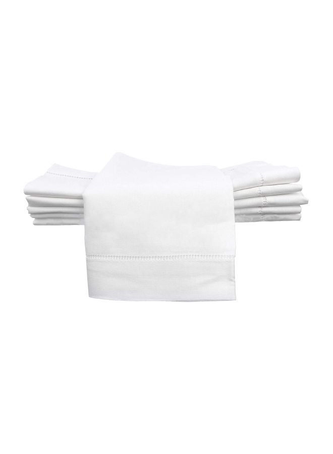 CleverDelights - 6-Piece Napkin Set White 20x20inch - Image 1