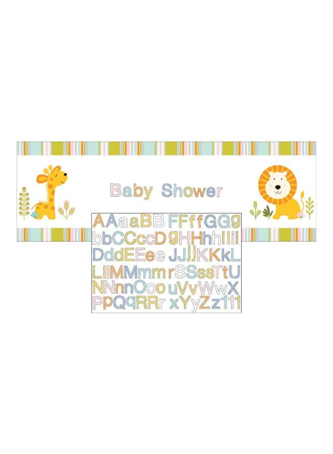 CREATIVE CONVERTING Happi Jungle Giant Party Banner 324585  - Image 1
