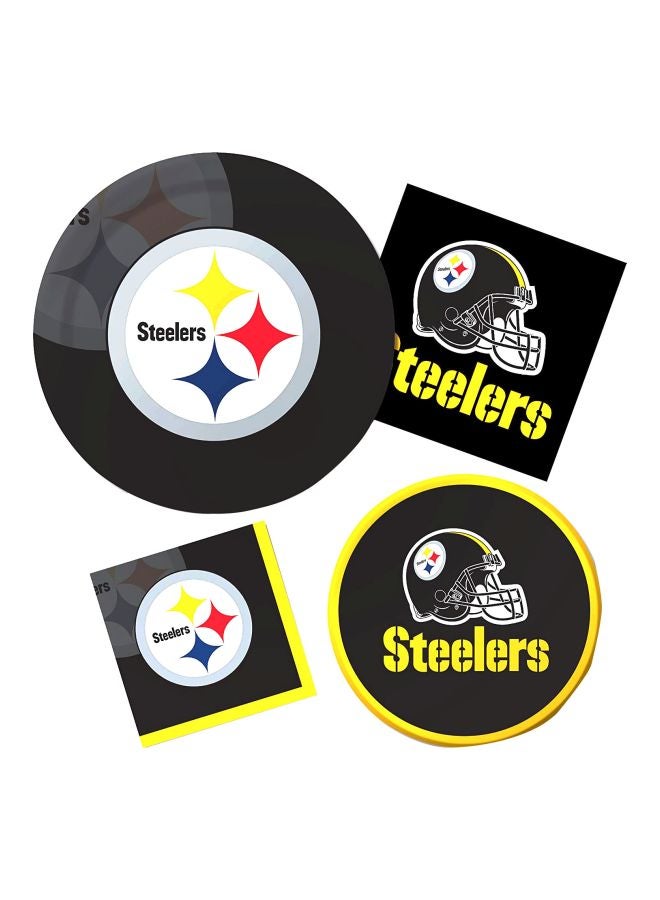 CREATIVE CONVERTING - 16-Piece Pittsburgh Steelers Beverage Napkin Set 659525 5inch - Image 1