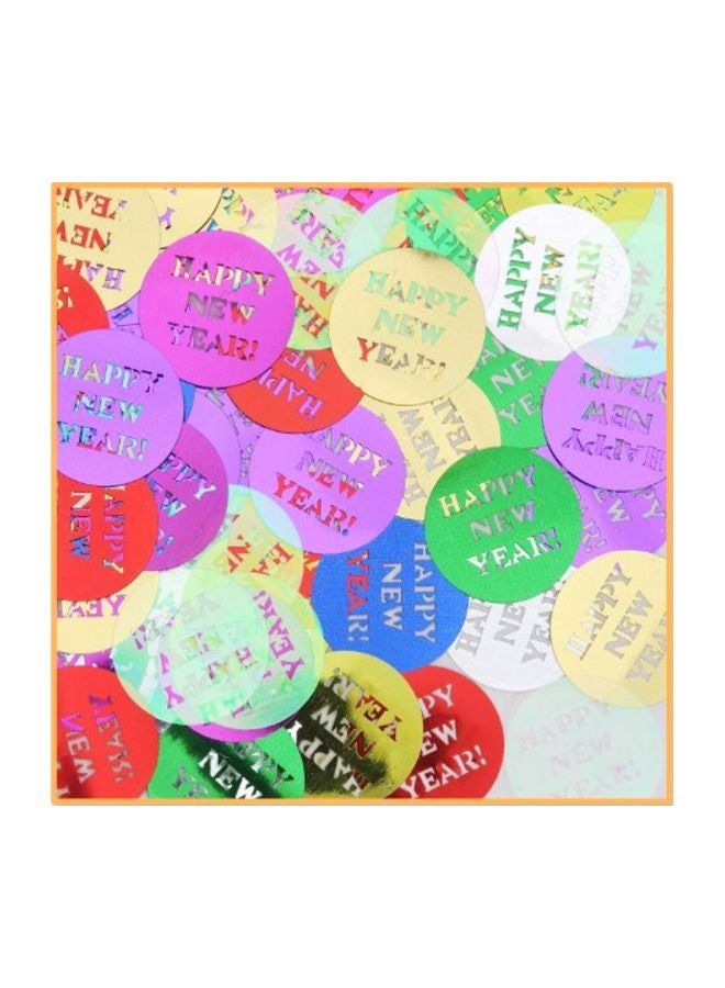 بيستل مجموعة قصاصات ورق ملون للحفلات مطبوع عليها عبارة "Happy New Year" طراز CN177