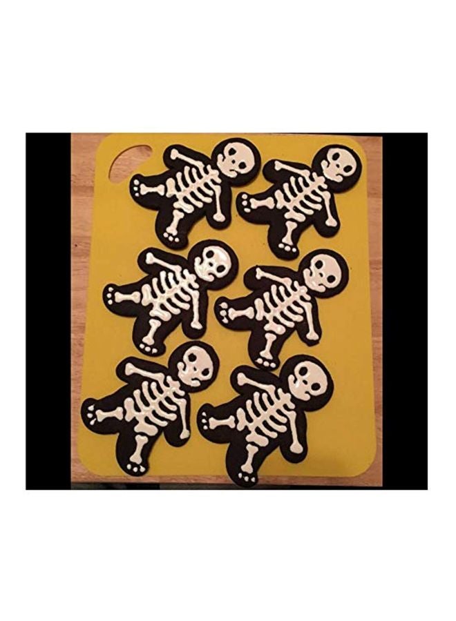 PalkSky Skeleton Themed Cookie Stamper White 7x4.1x0.8inch  - Image 4
