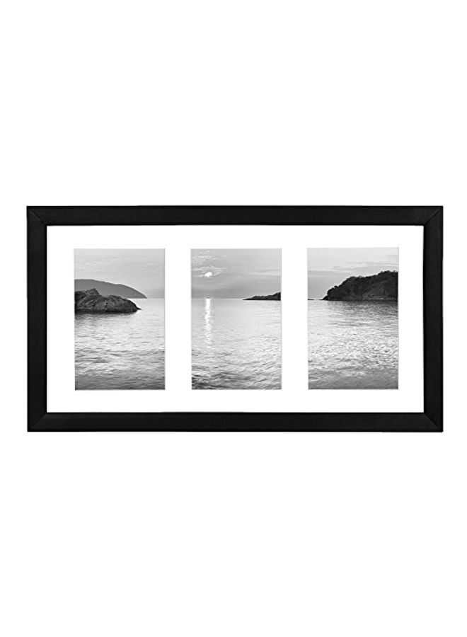 Americanflat - Collage Picture Frame Black/White 8x16inch - Image 1