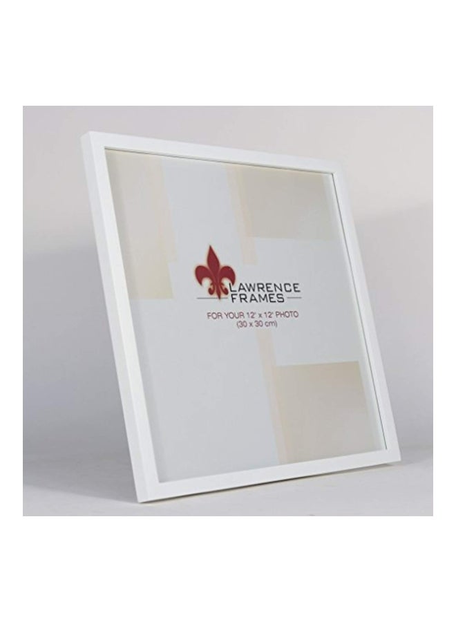 Lawrence Frames Wooden Picture Frame White 12x12inch  - Image 2