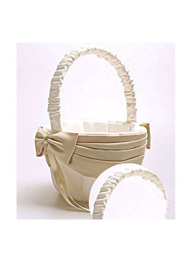 Vivivalue PVC Flower Basket Beige 8.9x8.9x5.7inch  - Image 4