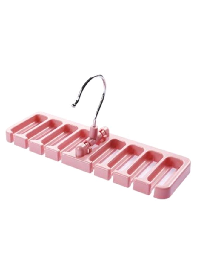 Generic Foldable Tie Belt Storage Hanger Pink  - Image 1