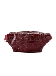 Silvio Torre Shiny Crocodile Skin Waist Bag Maroon  - Image 2