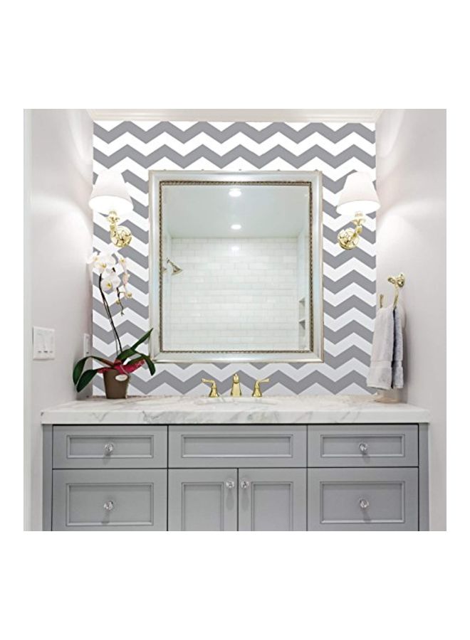 Pack Of 2 Self Adhesive Shelf Liner Rugby Chevron Graphite 120x18inch