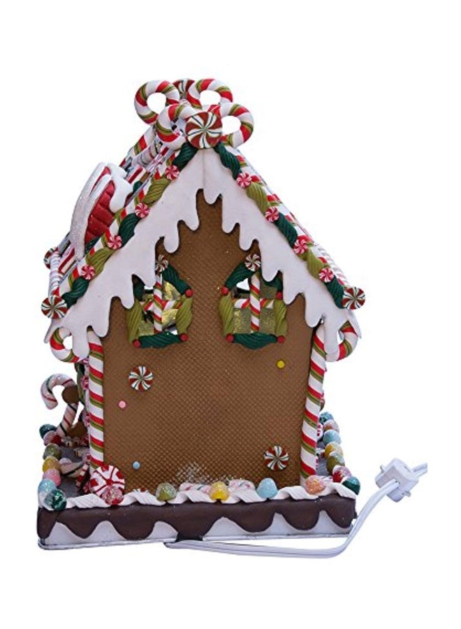 كورت أدلر بيت حلوى من عجينة الصلصال والحلوى المعدنية أبيض/بني/أحمر 8.625بوصة - Image 3