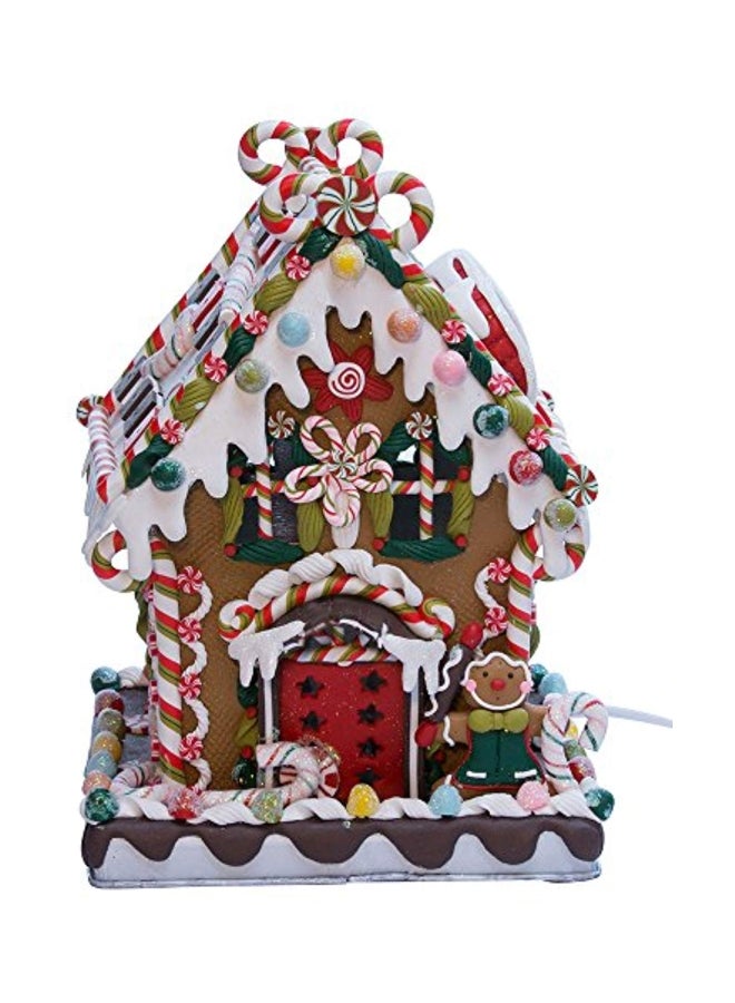 كورت أدلر بيت حلوى من عجينة الصلصال والحلوى المعدنية أبيض/بني/أحمر 8.625بوصة - Image 2