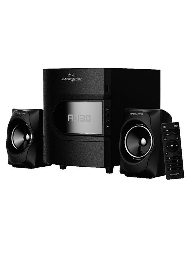 Magic Star 2.1 Channel Multimedia Speaker BB202 Black  - Image 1