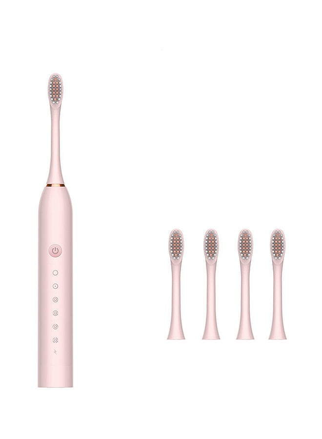 كول بيبي طقم فرشاة أسنان كهربائية بالموجات فوق الصوتية قابلة للشحن مع 4 رؤوس فرش بديلة للصغار من 4 قطع - Image 2