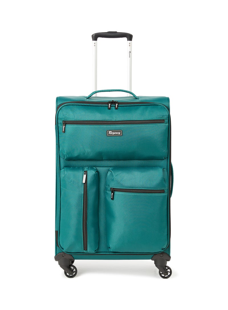 Regency - Ultra-light Softside 3 Piece Luggage Trolley Set Dark Green - Image 1