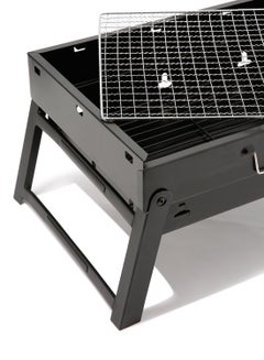 Generic Portable Barbeque Charcoal Grill Black/Silver 440x308x70mm  - Image 3