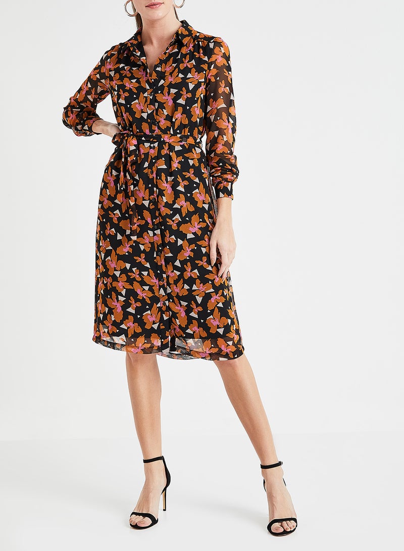 VERO MODA - Printed Shirt Dress Multicolour - Image 1