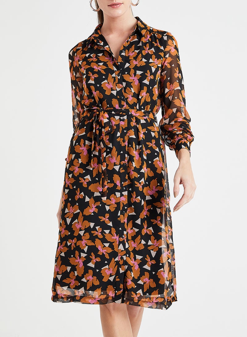 VERO MODA - Printed Shirt Dress Multicolour - Image 1