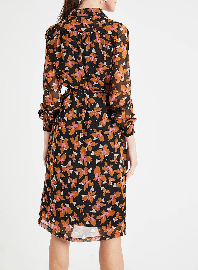 VERO MODA - Printed Shirt Dress Multicolour - Image 1