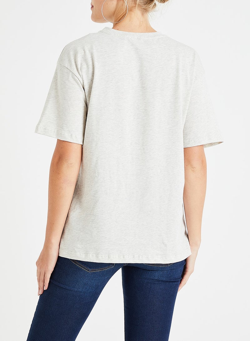 فيرو مودا تيشيرت قصير الكم بطبعة نمر أوف وايت - Image 3