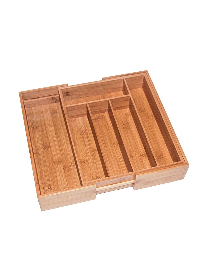 Generic - Drawer Type Cutlery Storage Box Brown 350 x 290 x 45mm - Image 1