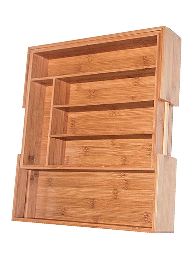 Generic - Drawer Type Cutlery Storage Box Brown 350 x 290 x 45mm - Image 1