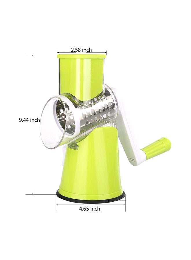 4-Piece Vegetable And Fruit Chopper Set Green 6x24.4x17.8cm