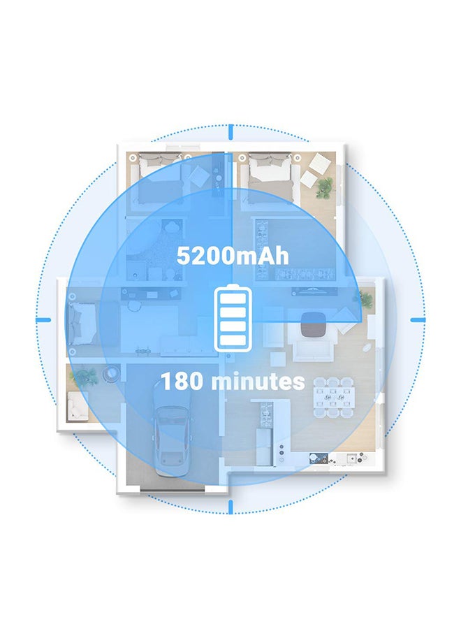 Robotic Vacuum Cleaner With E-Tank And Mop 290 ml 58 W S5 Max_W White
