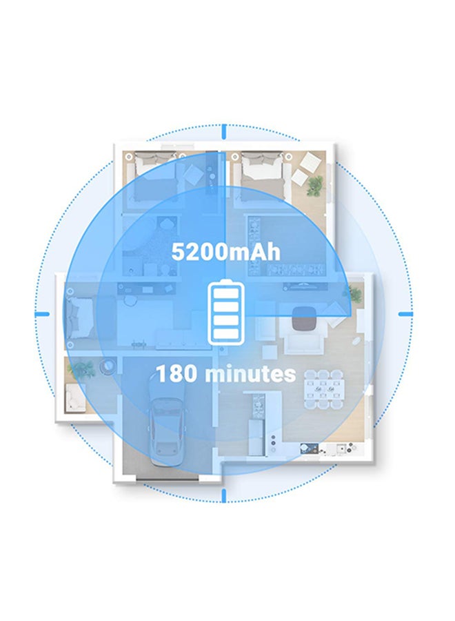Robotic Vacuum Cleaner With E-Tank And Mop 290 ml 58 W S5 Max_W White