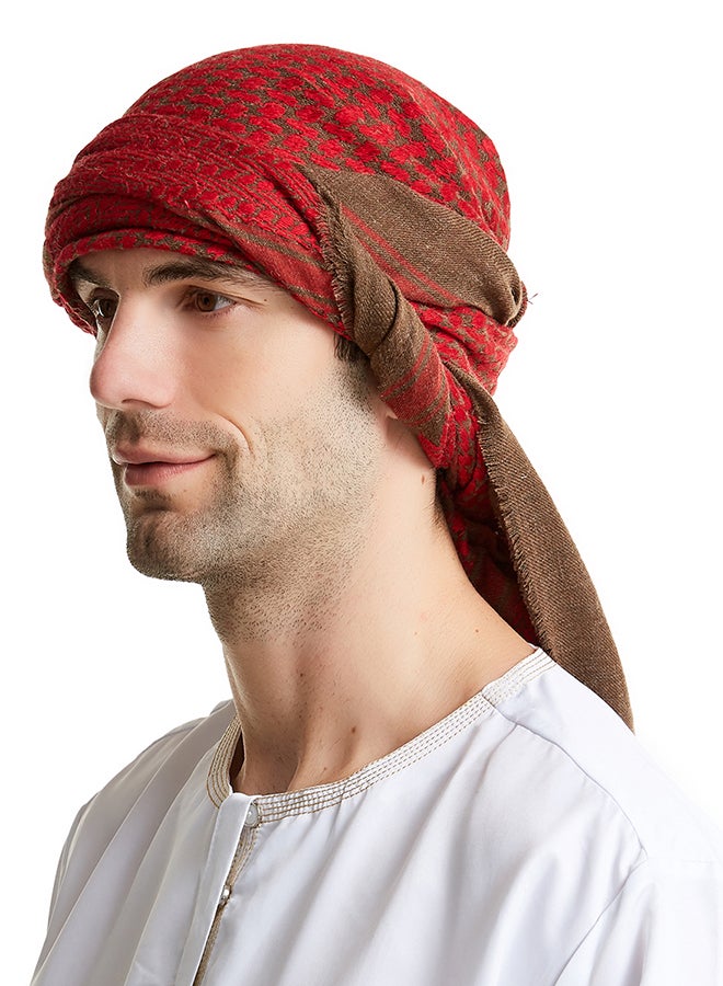 Generic Casual Scarf Red/White  - Image 5