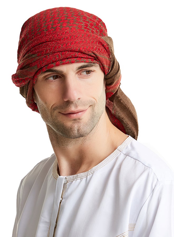 Generic Casual Scarf Red/White  - Image 2