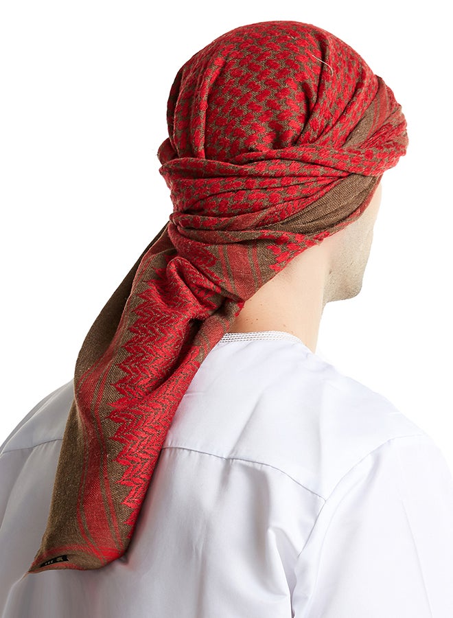 Generic Casual Scarf Red/White  - Image 3