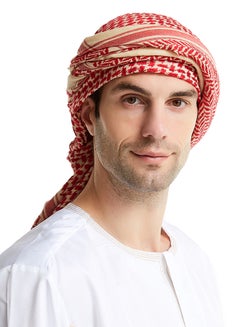 Generic Colourblock Pattern Casual Scarf Red/White  - Image 2