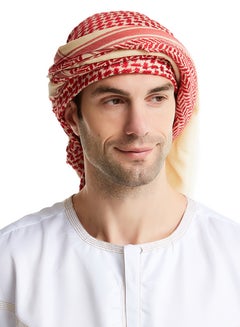 Generic Colourblock Pattern Casual Scarf Red/White  - Image 4