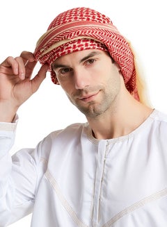 Generic Colourblock Pattern Casual Scarf Red/White  - Image 5