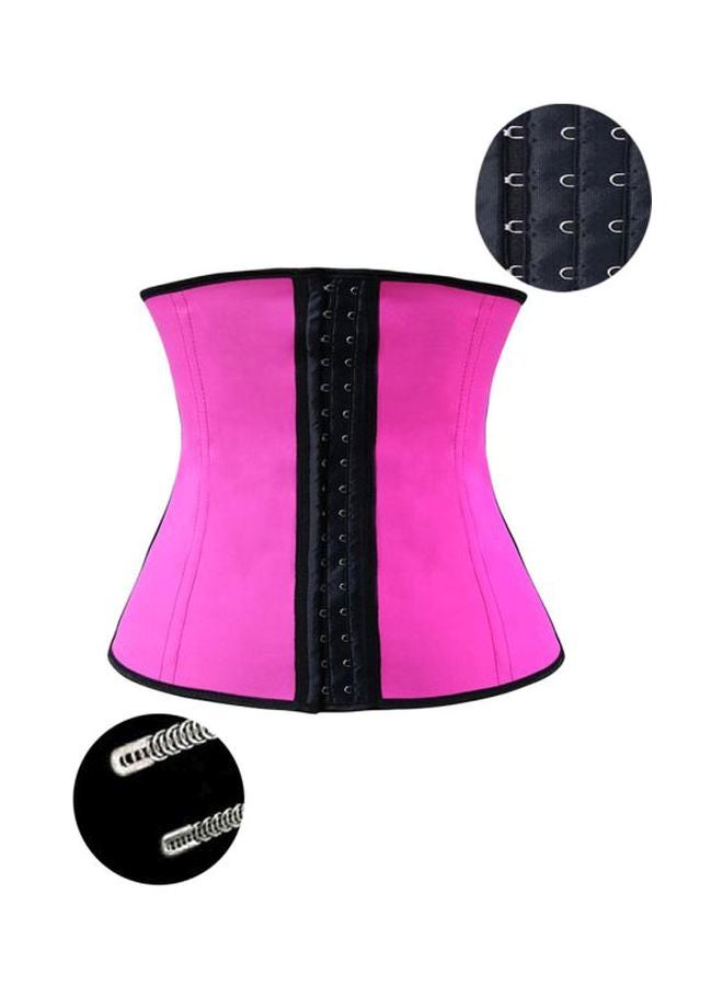 Polyester Corset Pink/Black - Image 3