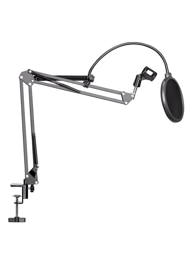 Professional Stream Broadcasting Recording Condenser Microphone Kit Silver/Black - Image 2