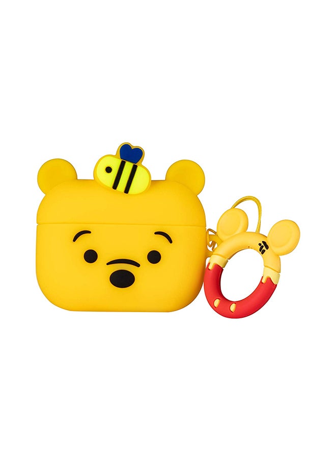 Aimax Winnie Bear Cartoon Case Cover For Apple AirPods Pro Yellow  - Image 1